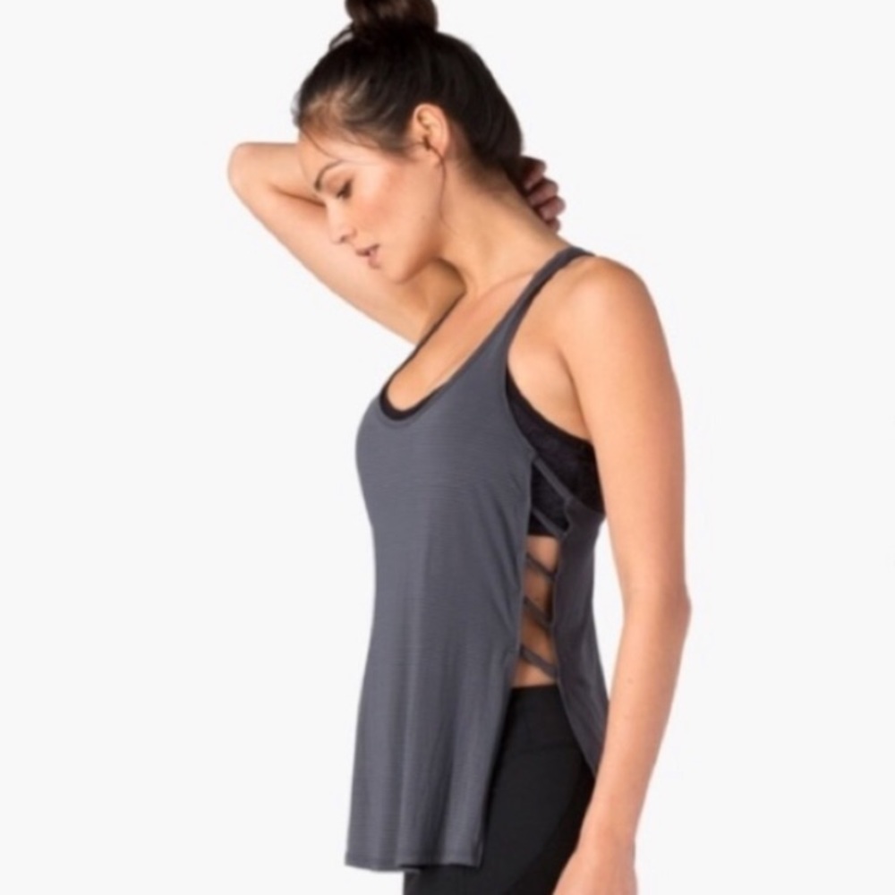 BEYOND YOGA Racerback Slit Tank
